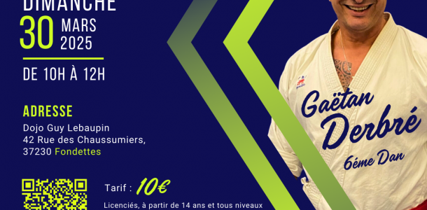 stage karaté 30 mars 2025